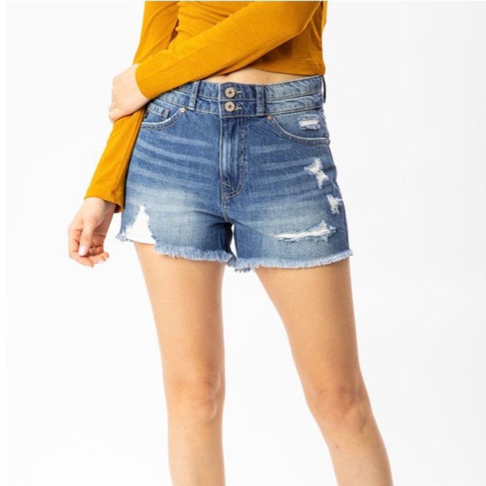 Kancan High Rise Mom Shorts